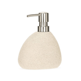 Porta Sabonete Liquido Oval em Polirresina Bege 31,5cm - Ela Decora